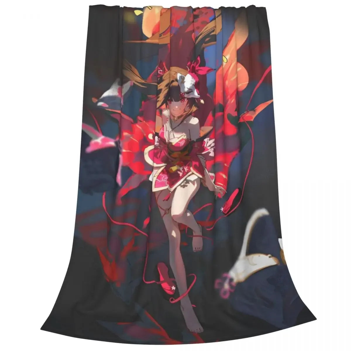 Anime Baby Blankets Sofa Cover Fleece Winter Cute Cartoon Portable Soft Throw Blanket for Bed Bedroom Bedspread