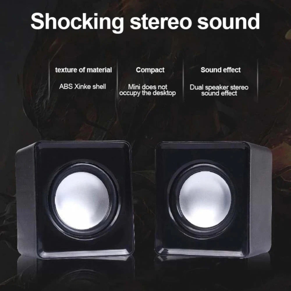 Altavoz de computadora para PC portátil de escritorio Caixa De Som Caja de sonido Sistema de audio de música Bocina Columna Acústica Columna Unidad amplificada