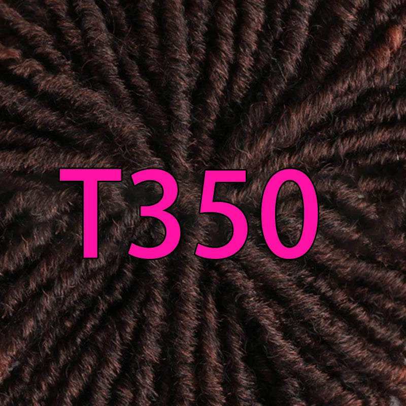 Silike Topper Synthétique Perruque Dreadlocks Faite à la Main, Toupée 27-613 Ombrée, Perruque Courte et Douce pour Hommes et Femmes