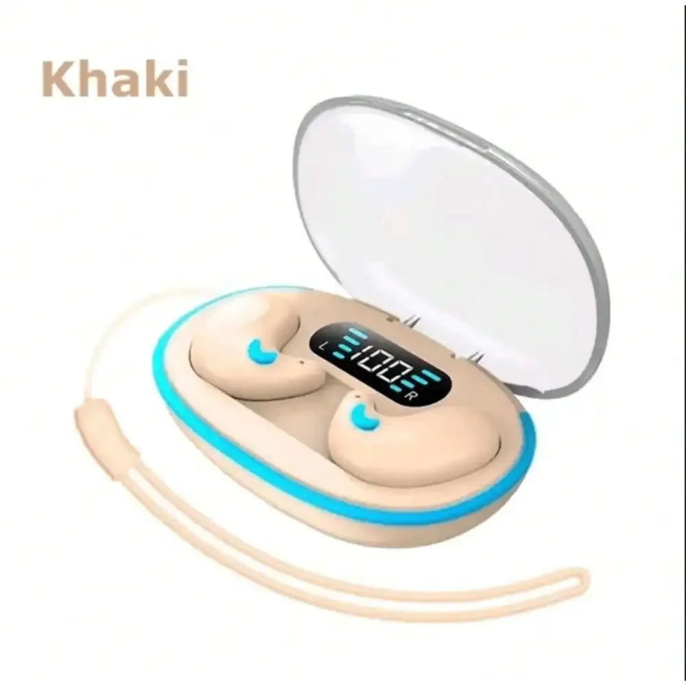 X55Pro Sleeping Bluetooth Earbuds Wireless Bluetooth Earphones Waterproof Hi-Fi Stereo Earpods with Mic apply to smartphones