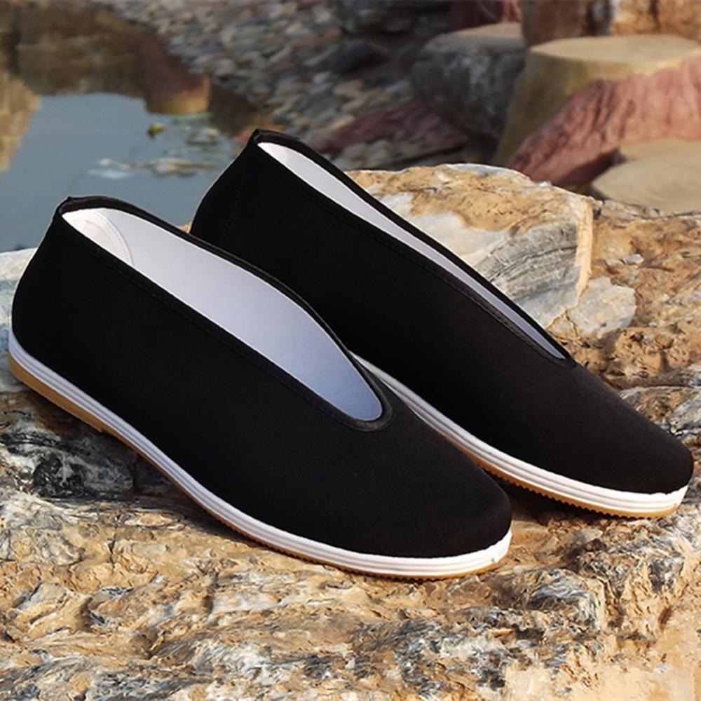 Cotton Tai-chi Shoes Men Chinese Kung Fu Cotton Cloth Wing Chun TaiChi Martial Art Old Beijing Casual Shoes martial art sneakers