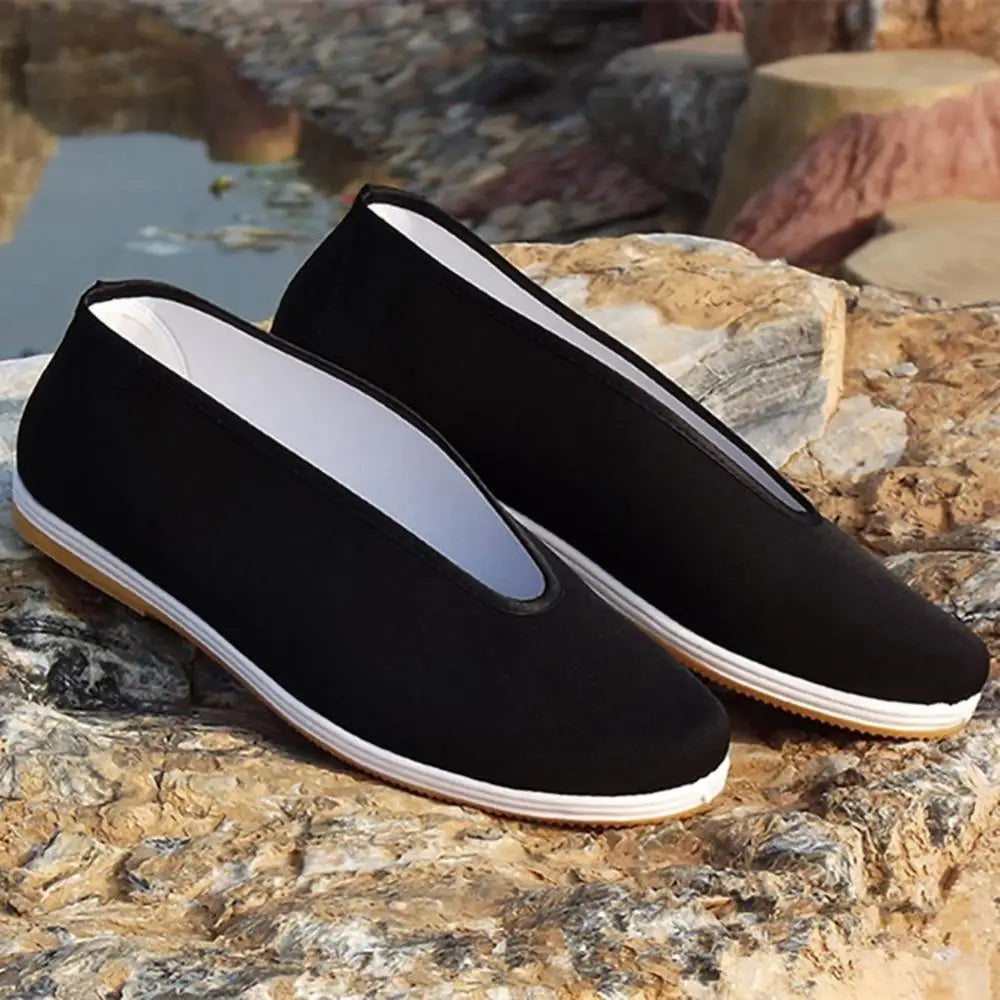 Cotton Tai-chi Shoes Men Chinese Kung Fu Cotton Cloth Wing Chun TaiChi Martial Art Old Beijing Casual Shoes martial art sneakers