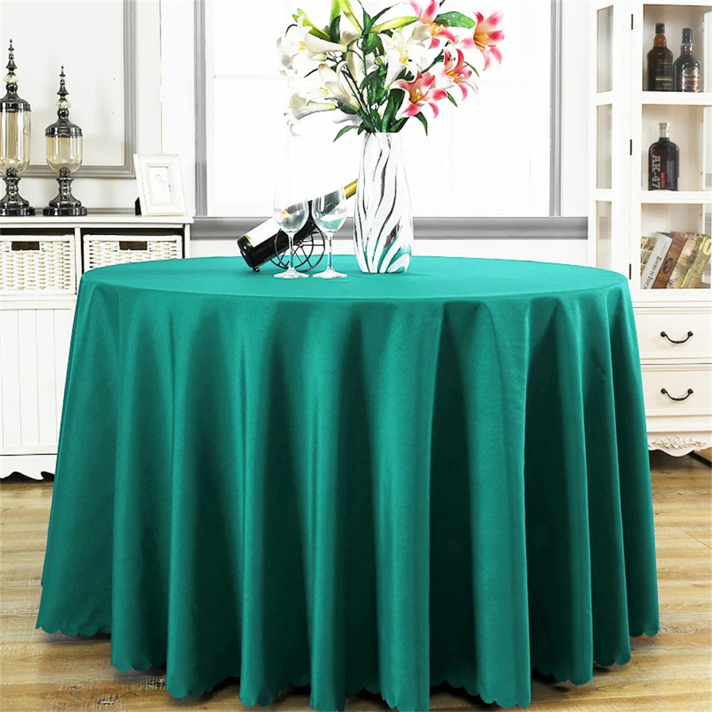 1Pcs. Solid Color Tablecloth, Round Tablecloth, 300cm Diameter, Tablecloth, Restaurant Tablecloth, Hotel Tablecloth, Hotel Tablecloth