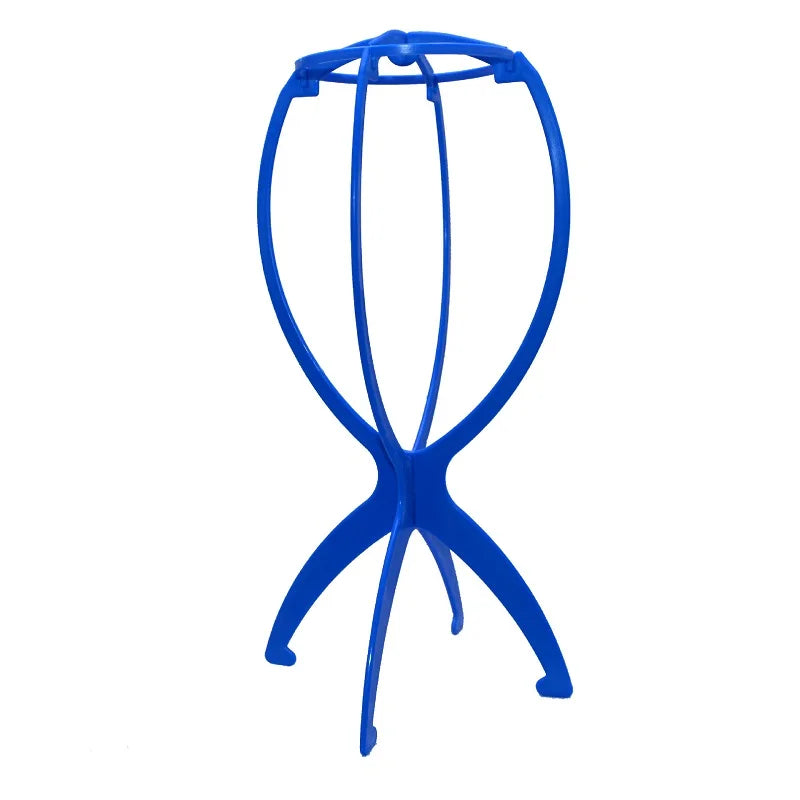 1 soporte de peluca de alta calidad, multiusos, para gorro, peluca, cabello, cabeza, plegable, de plástico flexible