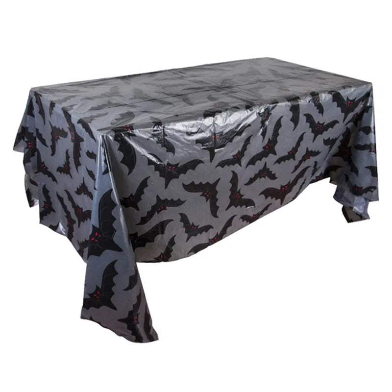 Halloween Party Decoration Table Cloth Thin Section Party Event Decoration Tablecloth Background Wall Layout Pumpkin Spider Web