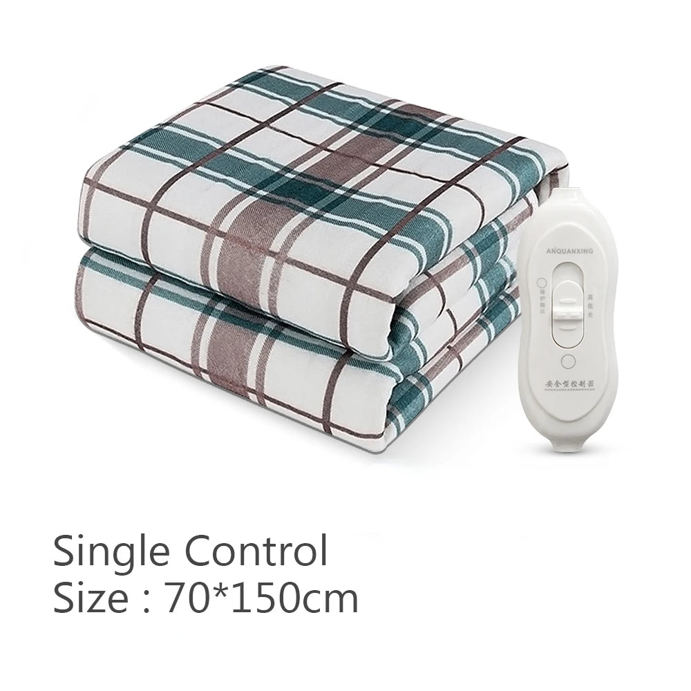 Manta Eléctrica de 110V 220V, Calentadores Más Gruesos, Sábana Térmica para Cama de Hogar, Colchón Calefactable, Termostato de Invierno, Almohadillas Calefactoras Dobles para Calentar el Cuerpo