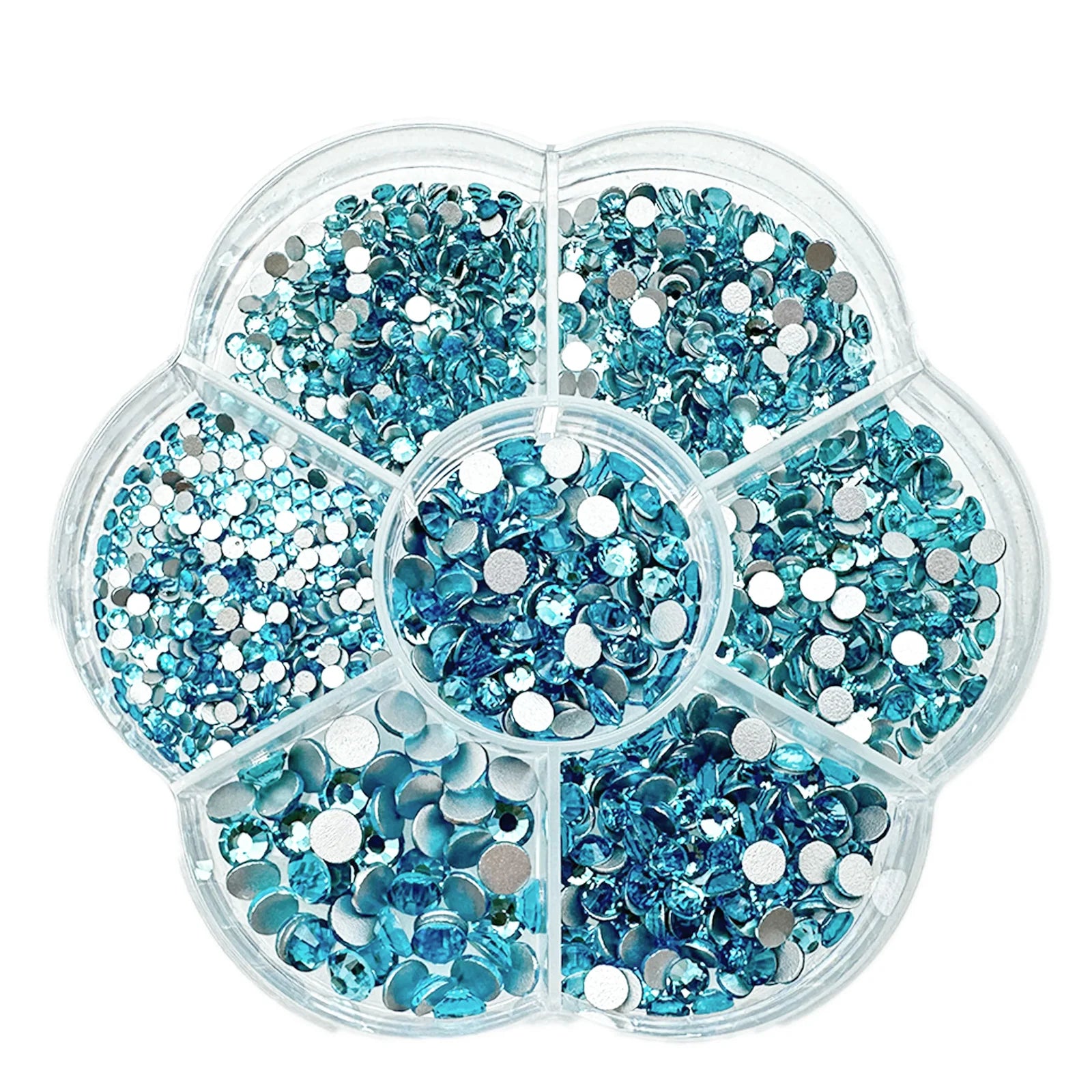2100pcs Nail Art Rhinestones Flat Back AB White Glass Facial Rhinestones Treasure Flatback Nail Art Decorations