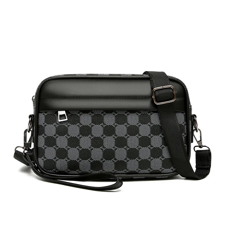 Men’s PU Leather Waist Pack – Business Crossbody & Travel Shoulder Bag