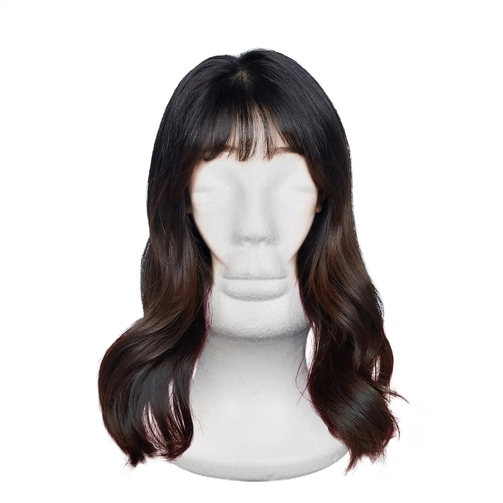 Female Styrofoam Mannequin Manikin Head Model Foam Wig Hair Lightweight  Manikin Head Wig Display Stand for Scarves Jewelry Hats Maniqui Cabeza Con Cabello Natural