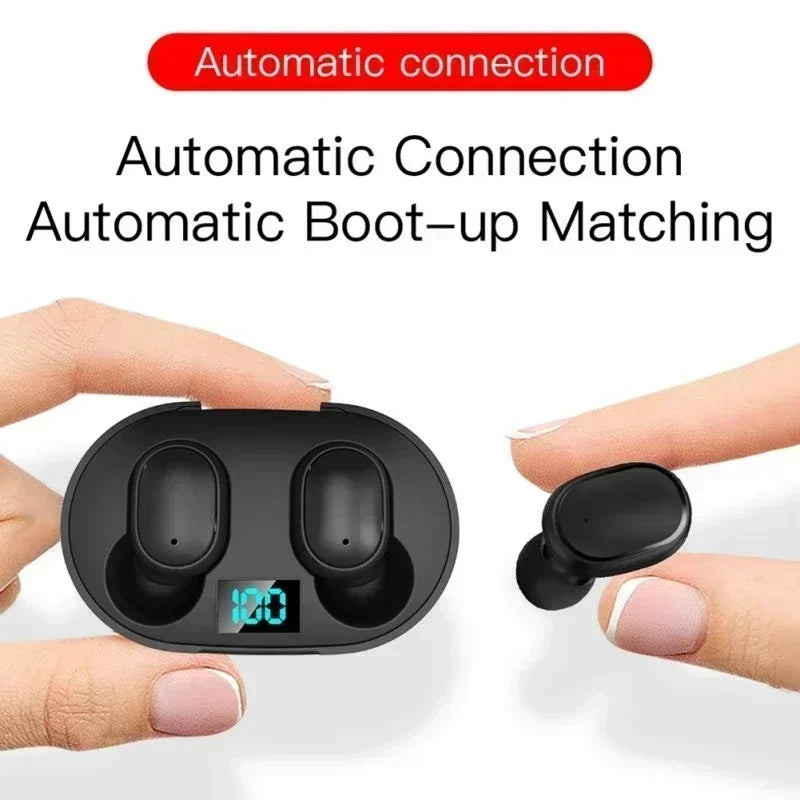 Auriculares inalámbricos Bluetooth E6S, auriculares Bluetooth TWS, audífonos inalámbricos con cancelación de ruido con micrófono