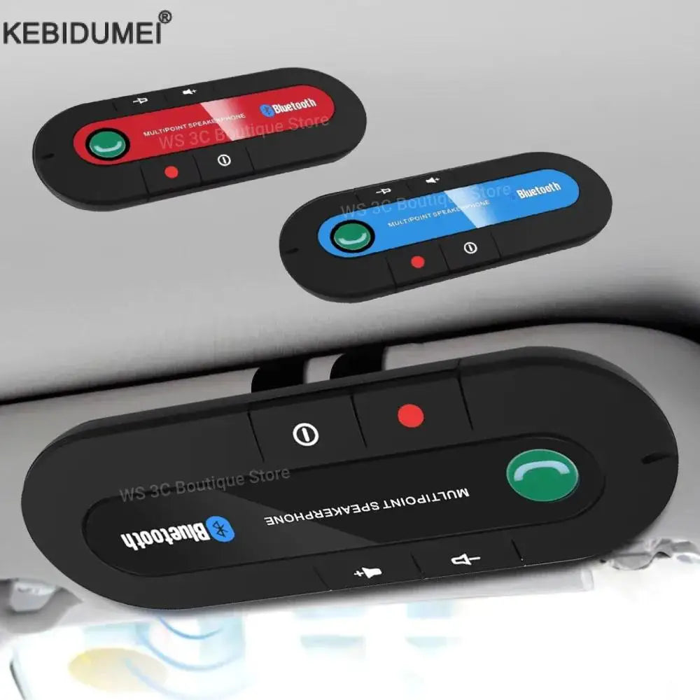 Bluetooth-høyttaler Håndfri bilmonteringssett Solskjermklips Trådløs lydmottaker Høyttalertelefon Trådløs stereo MP3-musikkspiller