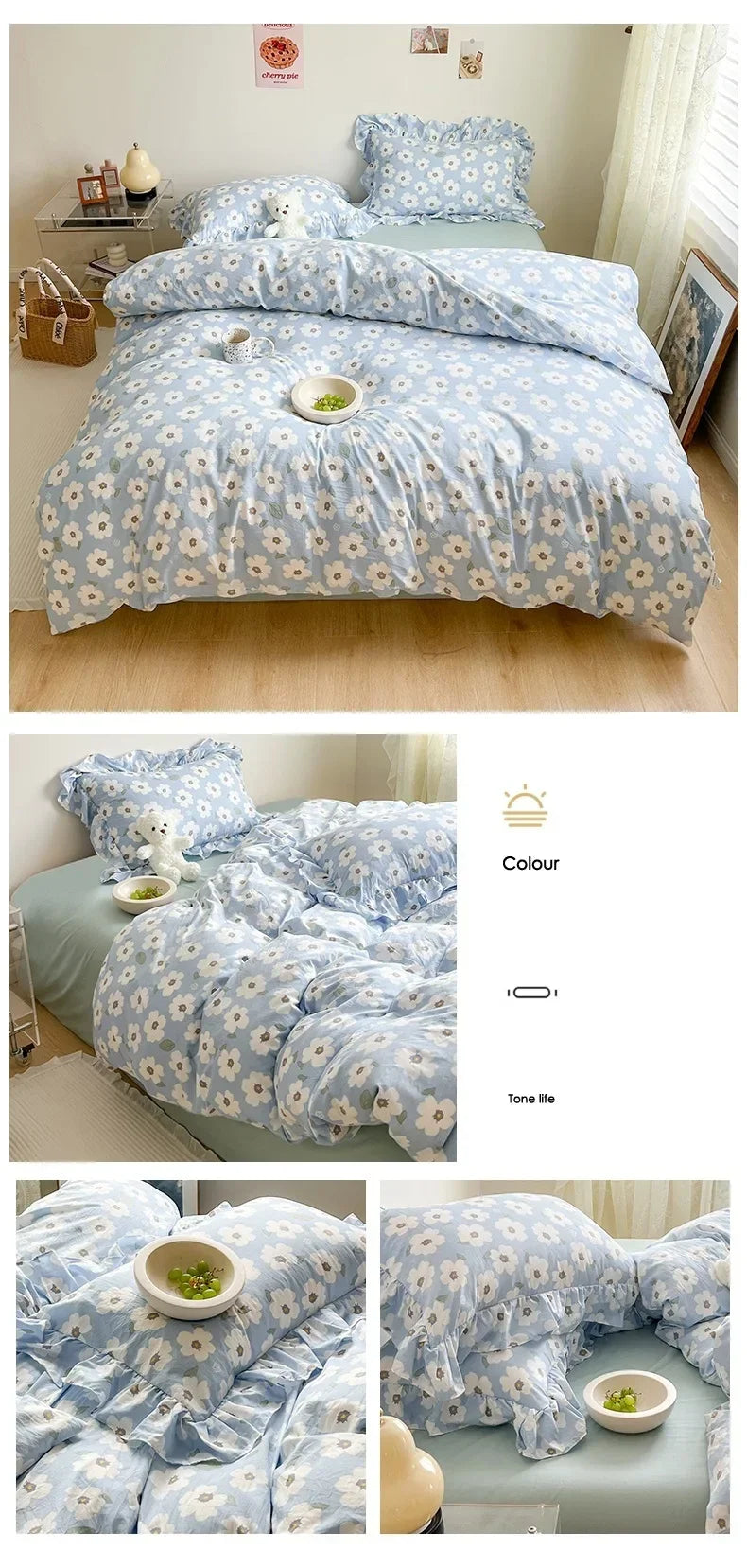 Duvet Cover Double Bed edredom casal Breathable Quilt Cover for Home 150x200 Comforter Covers (No Pillowcase)