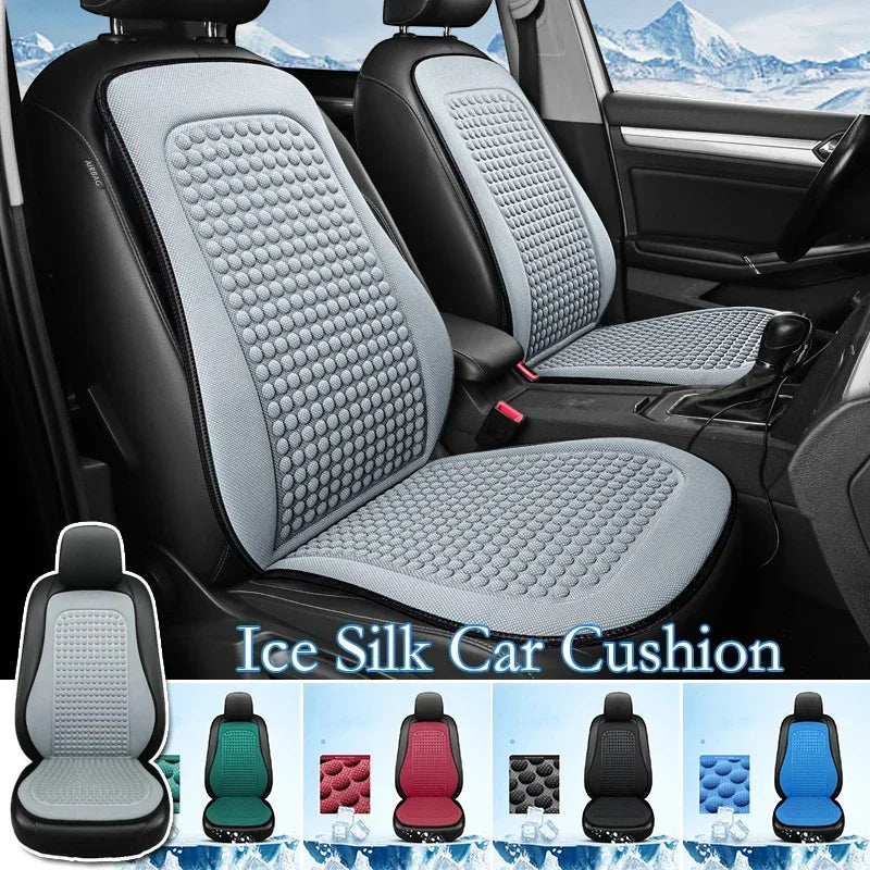 Universal Car Seat Cushion Cover Ice Silk Breathable Summer Cool Auto Cushion Vehicle Backrest Car Interior Accessories
