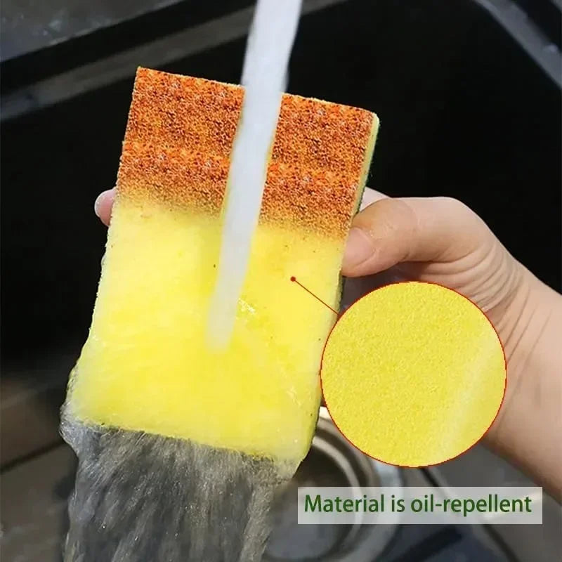 100/1 Uds Esponja Suave para Lavar Platos de Cocina Absorbente Limpia Olla Óxido Estropajo Kits de Eliminación Cepillo de Limpieza Doméstico Esponja