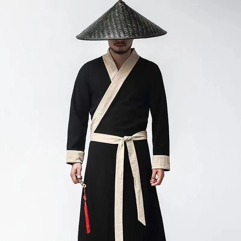 Ancient Chinese Male Hero Costume Traditional Swordsman Clothing Vintage Martial Arts Assassin Cosplay Dress Men Women Hanfu