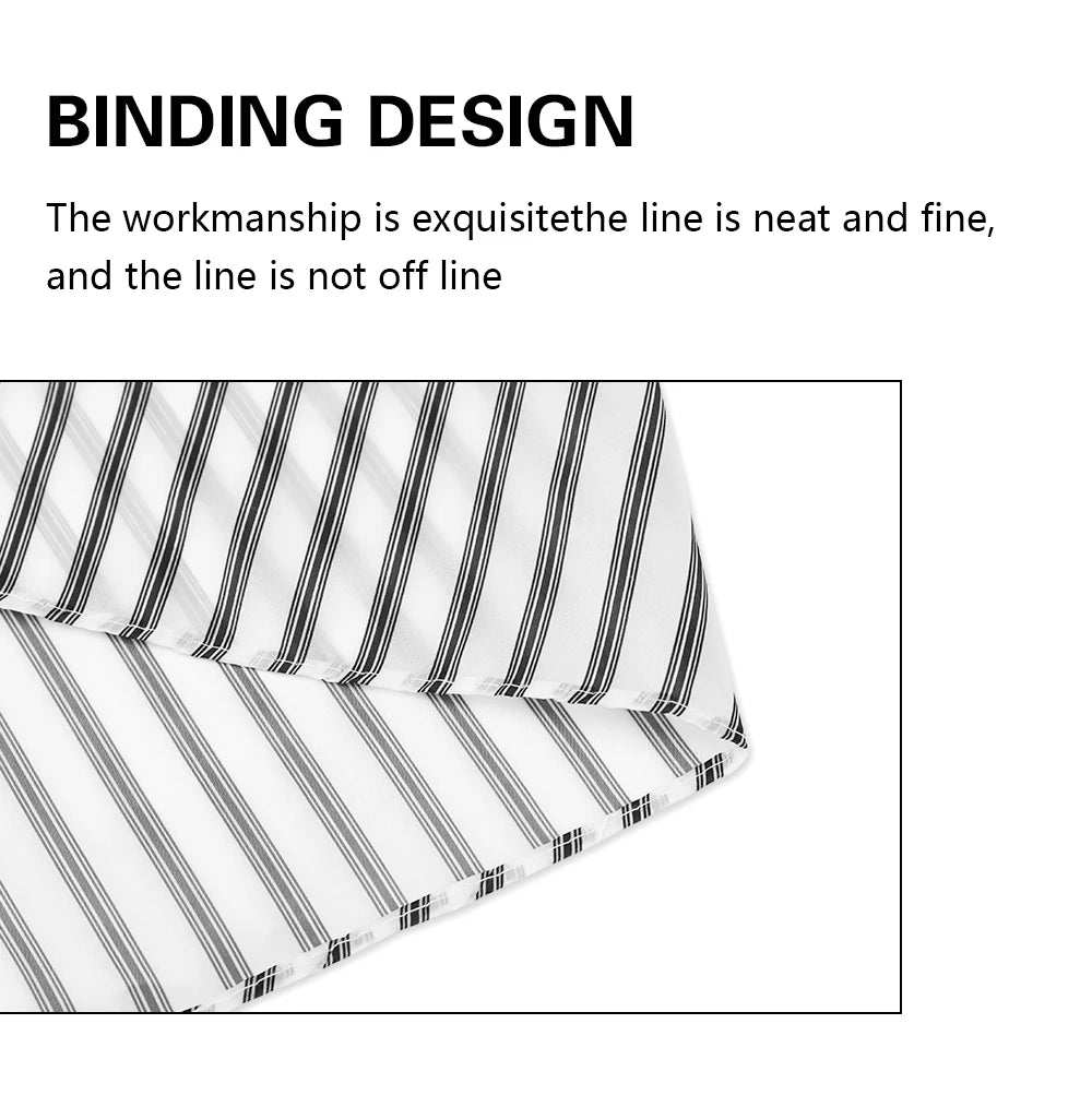 Barber Hairdressing Aprons Stripe Pattern Waterproof Cloth Barbershop Non Stick Hair Haircutting Capes Salon Styling Accessories