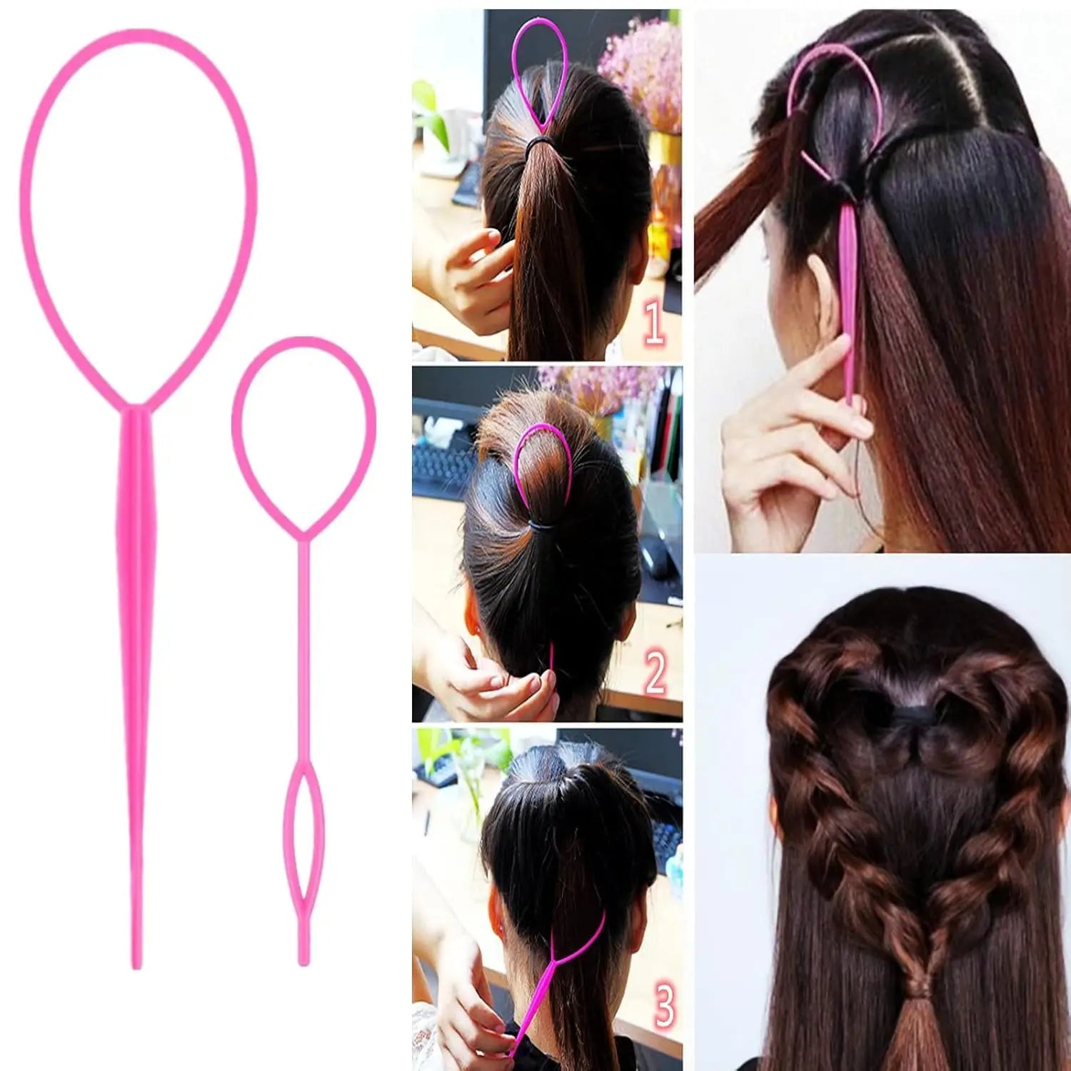 Set de peines para peinar el cabello (8 piezas)