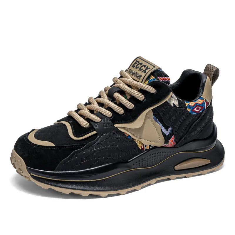 Men's Shoes Spring New Casual Versatile Comfortable Fashion Trend Niche Non-slip Wear-Resistant Retro Sneakers