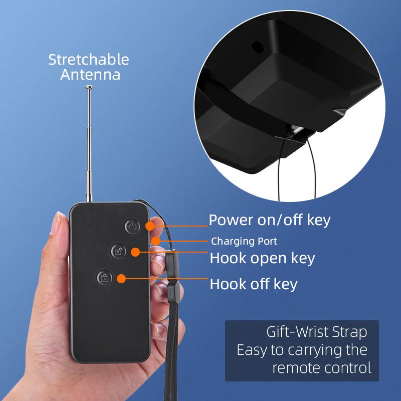 Sistema Airdrop para Drones DJI Avata 2/Mini 4 Pro/Air 3/Mini 3 Pro/Mavic 3 Pro/Mavic Pro Lanzador de Peces Rescate de Vida Envío de Regalos