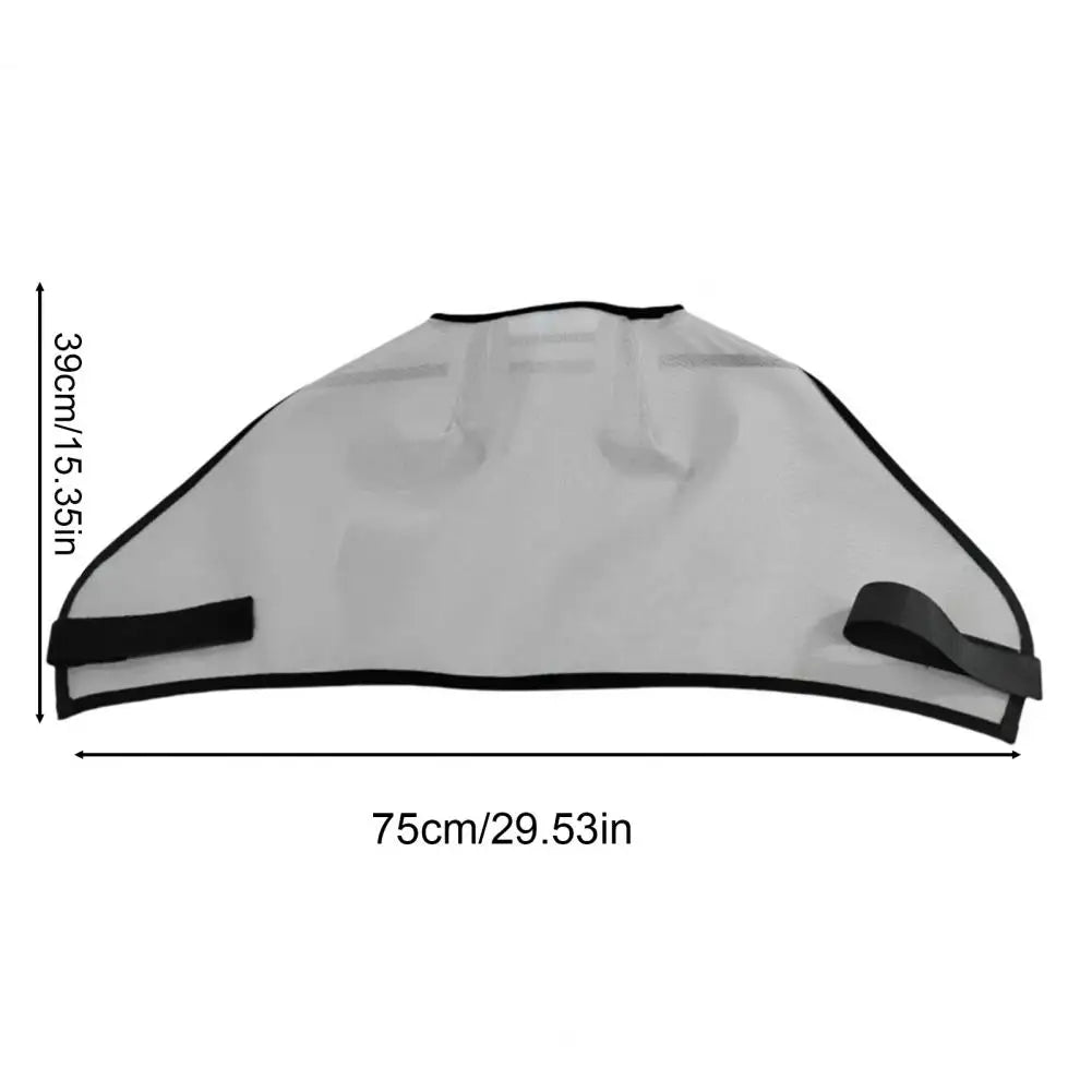 Demi-masque anti-mouches pour le visage, protection UV, réglable, en maille respirante, protège des insectes nuisibles de l'été