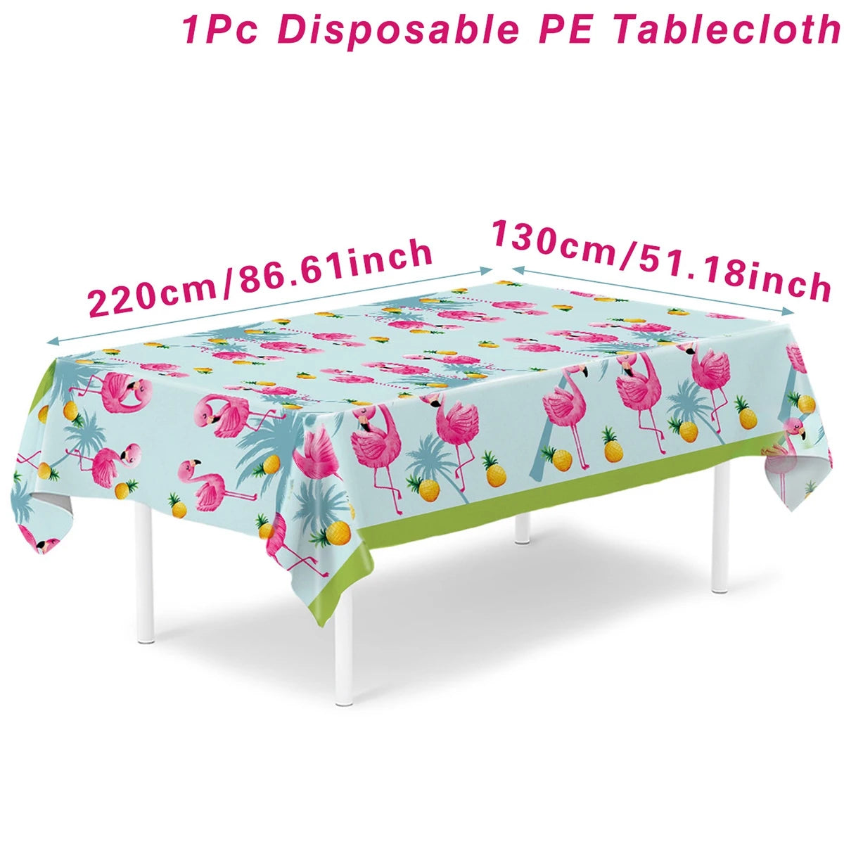 Hawaiian Garland Table Runner Hawaii Luau Tropical Party Decor Kids Favors Tableware ALOHA Summer Beach Birthday Party Supplies