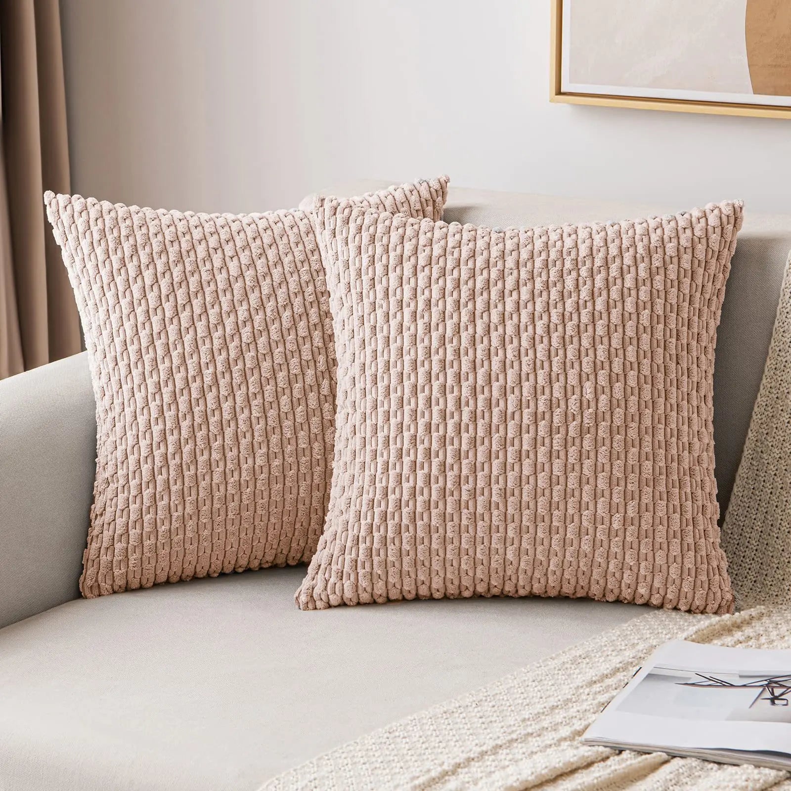 Funda de cojín de 45x45cm de alta calidad, decorativa, para sala de estar, funda de almohada para sofá, funda de cojín para el hogar