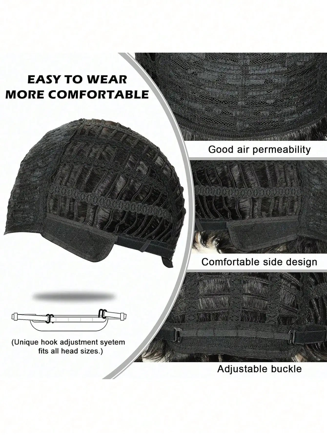 Straight Pixie Bob Wig