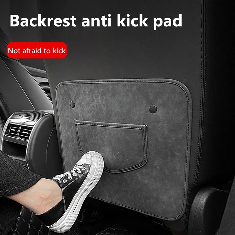 Car New Seat Back Logo Anti Kick Mat Accessories Autos Accesorios Rear Anti-kick Grinding Pads Car Accessories Interior