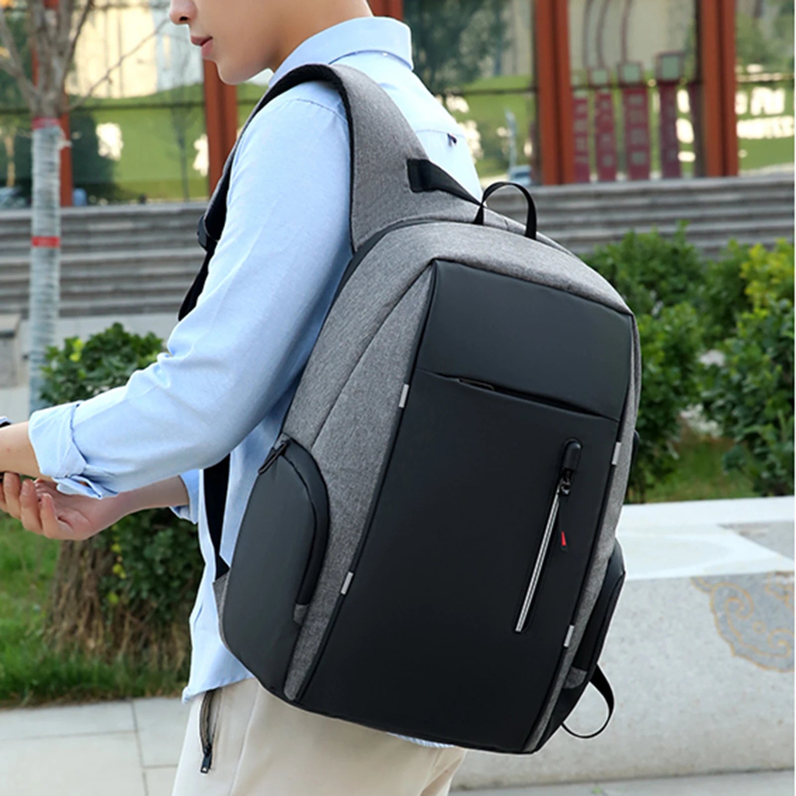 Laptop Backpack For 17 Inch Laptop Bag With USB Port Fashion Waterproof Backpacks One Bag for All Outings, for Men & Women