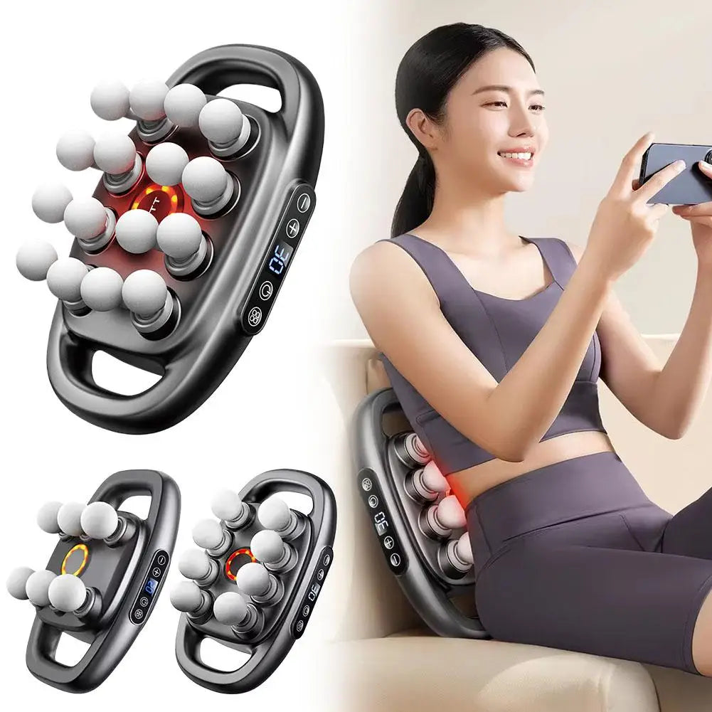 16 Massage Heads Massage Gun Deep Tissue Muscle Professional Vibration Wireless Frequency Power Masajeador High High G X1A0
