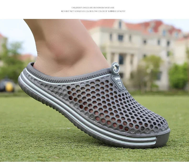 Chaussures de plage unisexes ajourées pour homme et femme, sandales de plage décontractées, tongs antidérapantes, pointures 36 à 45