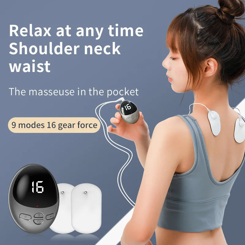 Mini Smart Cervical Spine Convenient Massager Home Electric Shoulder and Neck USB Charging Neck Patch Massager Relieve Fatigue