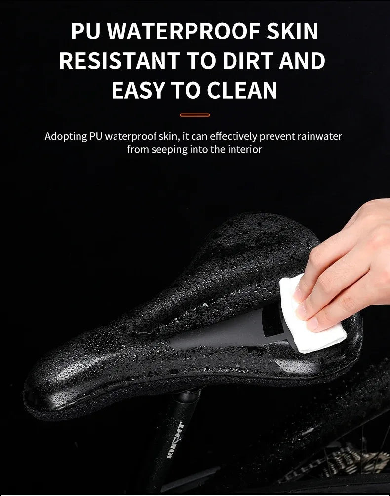ESLNF Gel Soft Bike Anti-slip Waterproof Saddle Cover Cushion Padded Sport Bicycle Outdoor Shock Absorption Padded Seat Cover