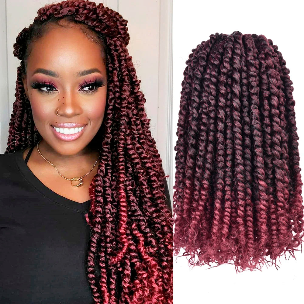 18 Inch Pre-twisted Passion Twist Crochet Hair for Black Women Crochet Braids 1 Pcs/Lot Pre-looped Synthetic Hair Extensions