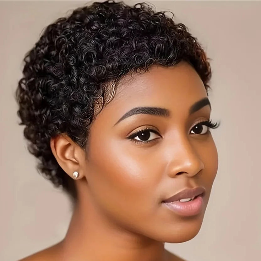Afro Curly Pixie Wig