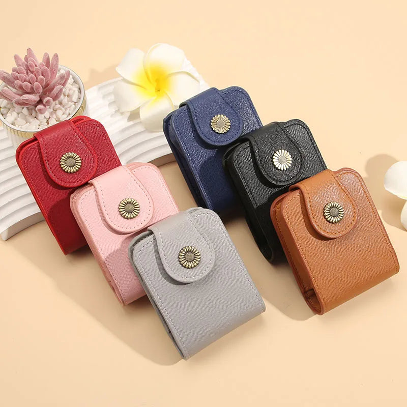 Makeup bag small women's portable makeup box with mirror mouth red envelope storage bag mini women's bag