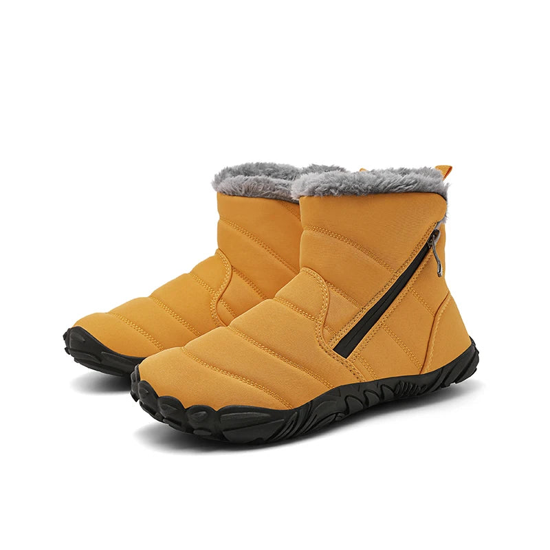 Winter Snow Boots Children's Shoes For Boys Girls Warm Plush Ankle Boots Outdoor Waterproof Anti Slip Kids Cotton Shoes Fashion
