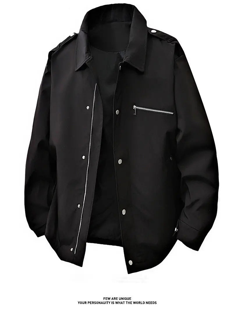 In the spring and autumn , men's casual jackets are fashionable and versatile for business, a trendy and versatile loose