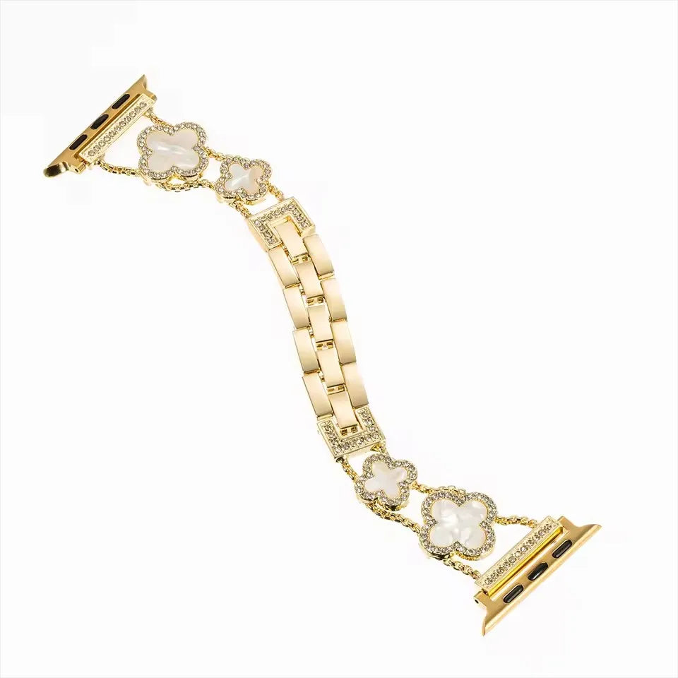 Diamond Band for Apple Watch Straps 40mm 42mm 41mm 38mm 46mm 44mm 45mm 49mm Metal Bracelet iWatch Ultra 2 series 10 8 9 se