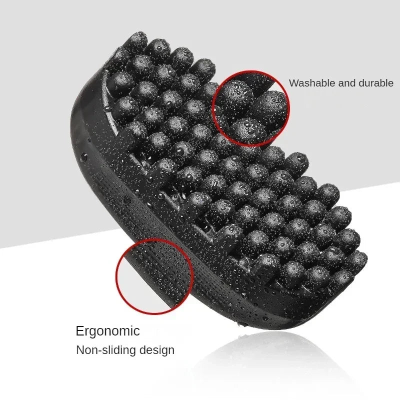 Hot Sale Portable Silicone Hair Brush Washable Durable Rubber Curly Brush Hair Beauty Dirty Braided Curly Hair Men Cleaning Tool