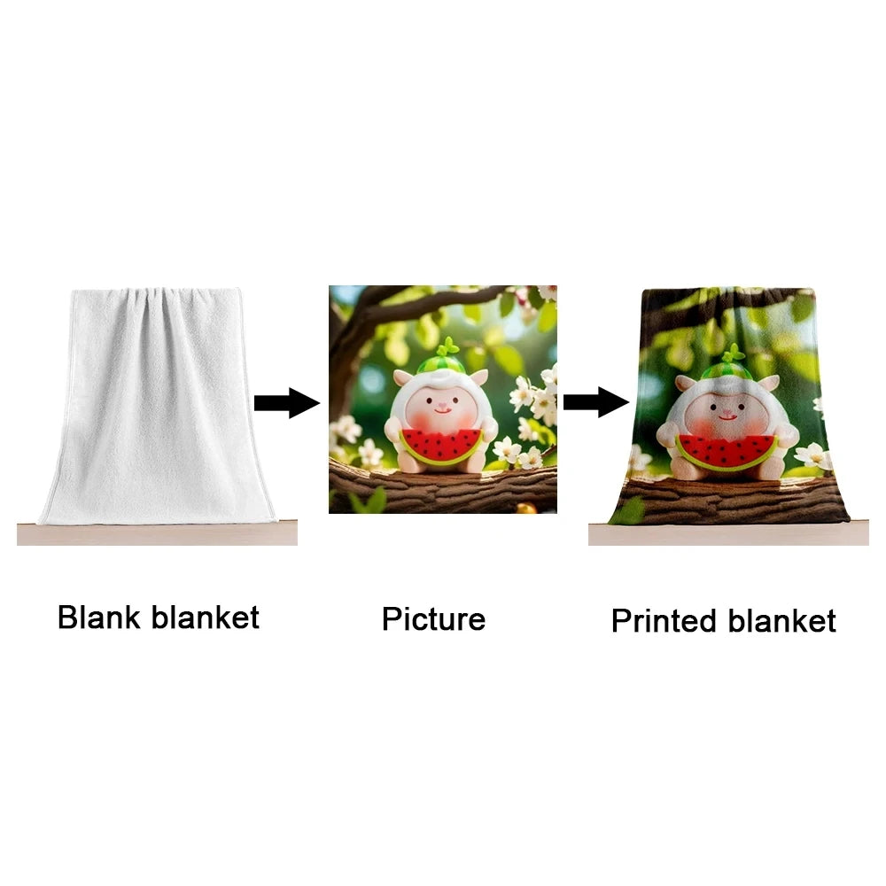 Anime Baby Blankets Sofa Cover Fleece Winter Cute Cartoon Portable Soft Throw Blanket for Bed Bedroom Bedspread
