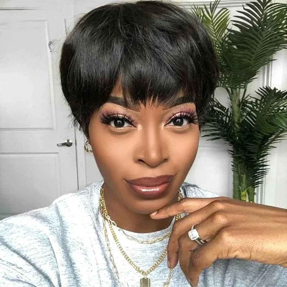 Pixie Cut Human Hair Wig