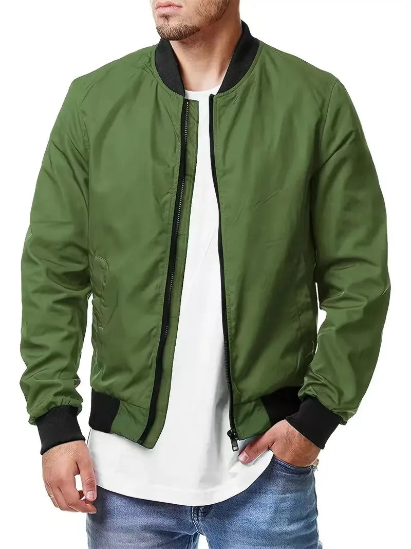 Men Windbreaker Jacket White Casual Jacket Fashion Men Outdoor Waterproof Sports Coat Spring Summer Bomber jacket Men Clothing
