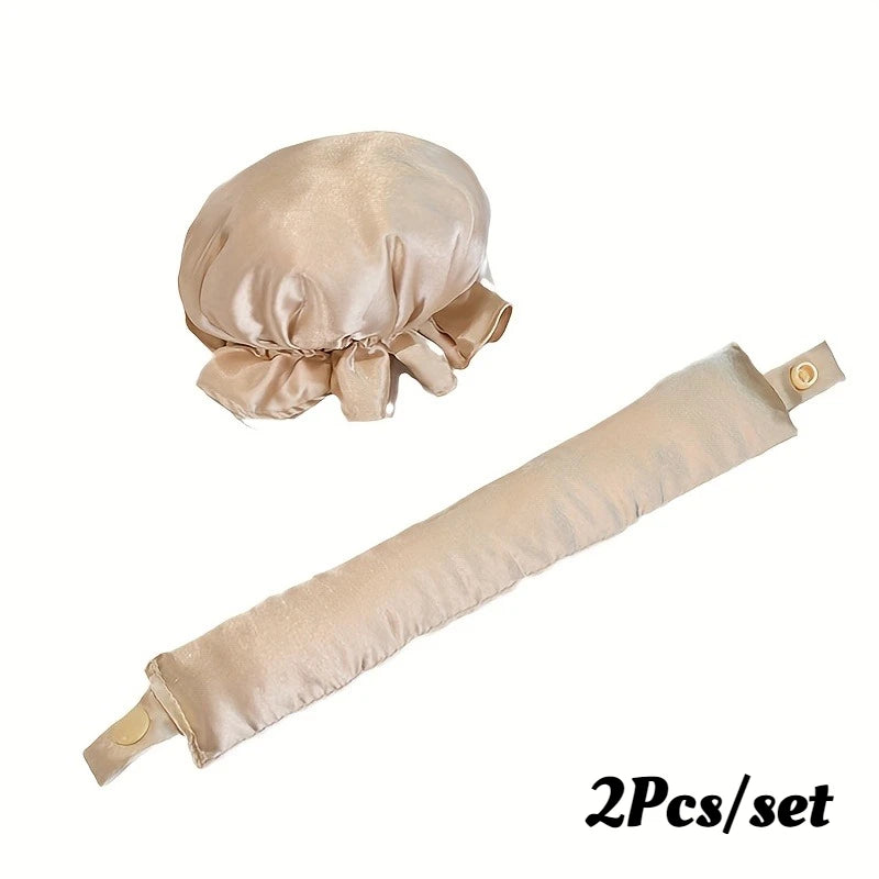 Heatless Curling Rod Headband No Heat Silk Curls Ribbon Hair Rollers Sleeping Soft Headband Lazy Hair Curlers Hair Styling Tools