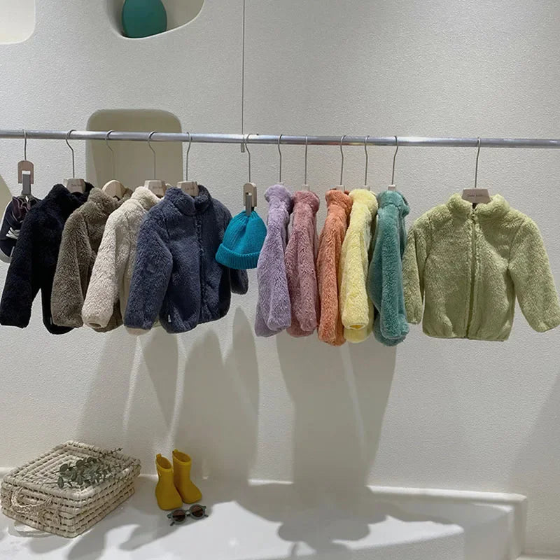 Abrigos de invierno para niñosNueva ropa de abrigo para niños Chaqueta cálida de forro polar para niños Chaquetas para bebés niñas para otoño primavera Ropa para niños