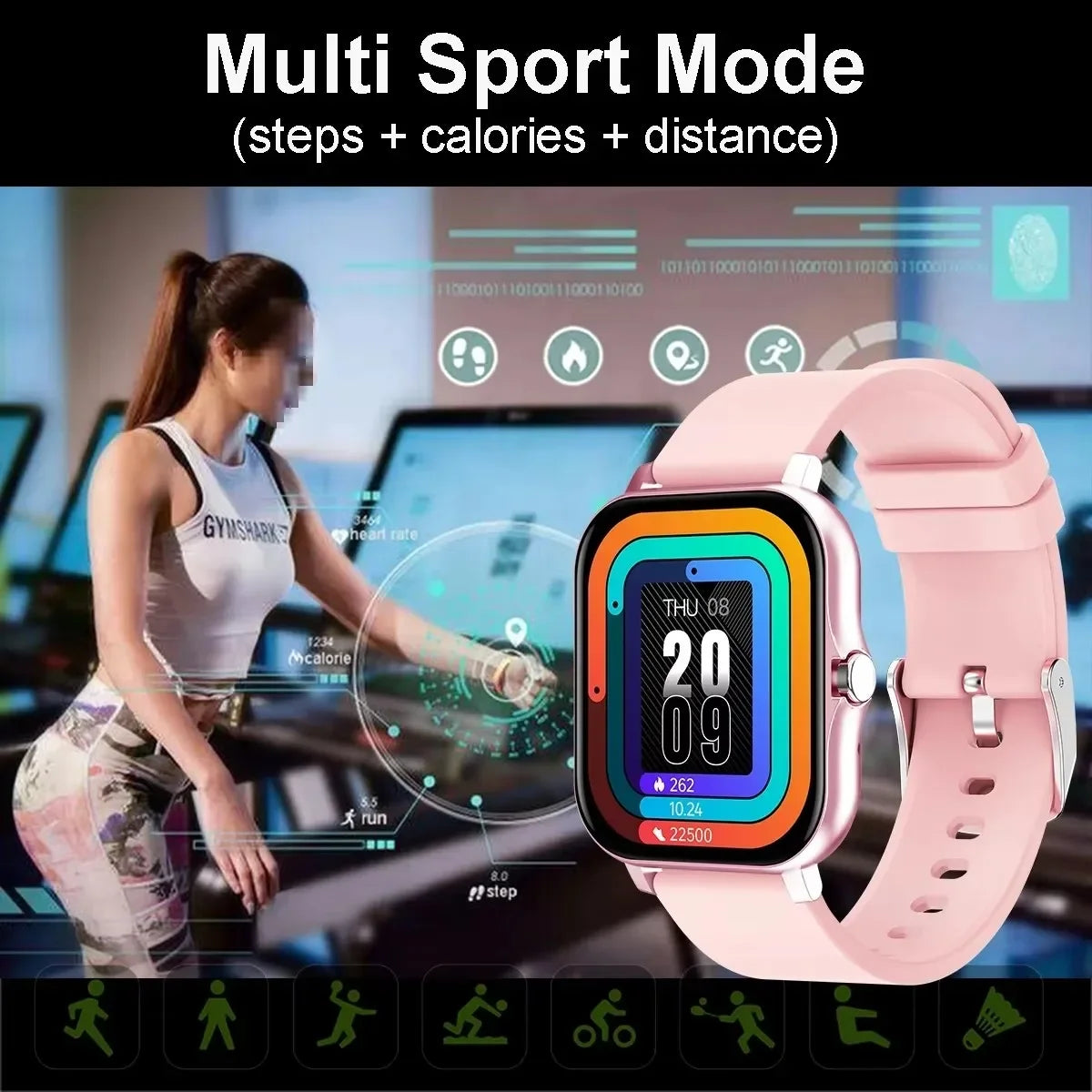 1.83" Waterproof Smart Watch – Calls, Fitness & Daily Health in One