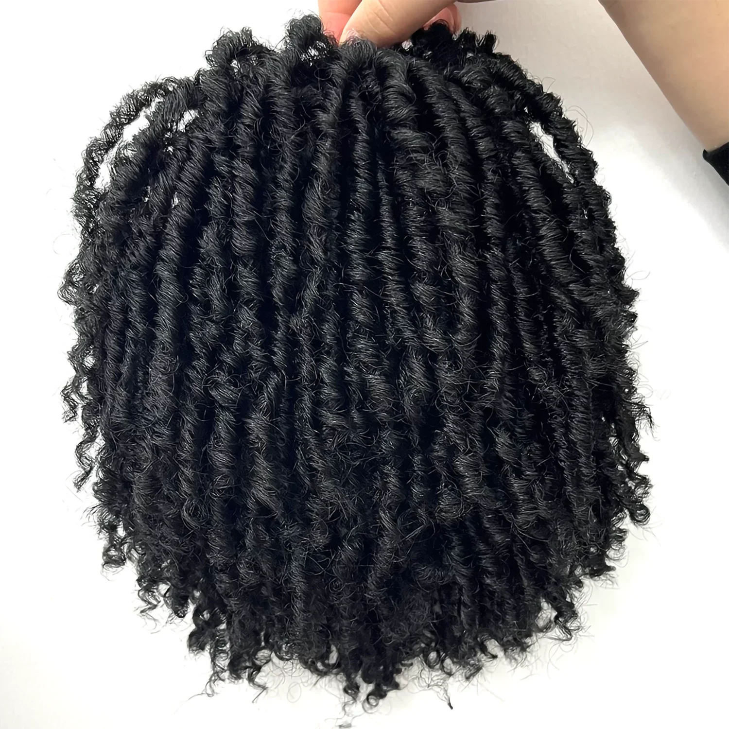 Synthetic Dreadlock Braided Half Wig Black Brown Blonde Gray Soft Faux Locs Cosplay Party Daily Wear Wigs for Women Men