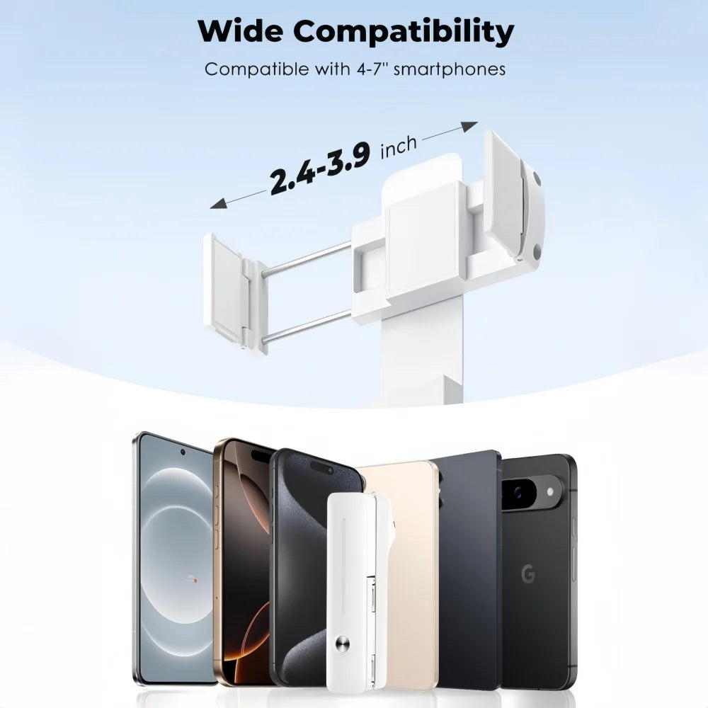 Mini Bluetooth Selfie Stick, 360° Rotating Foldable Phone Stand for Live Streaming & Phone Photography (Universal Compatibility)