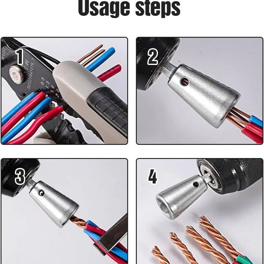 Wire Twisting Tools Handle Electrician Quickly Twister Twister Wire For Power Drill Drivers Twister Twisted Twist Cable Device