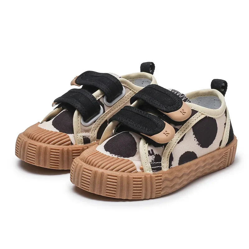 Zapatos para niños y niñas con suela blanda antideslizante, de lona, con letras, informales, para niños pequeños, tenis versátiles y transpirables